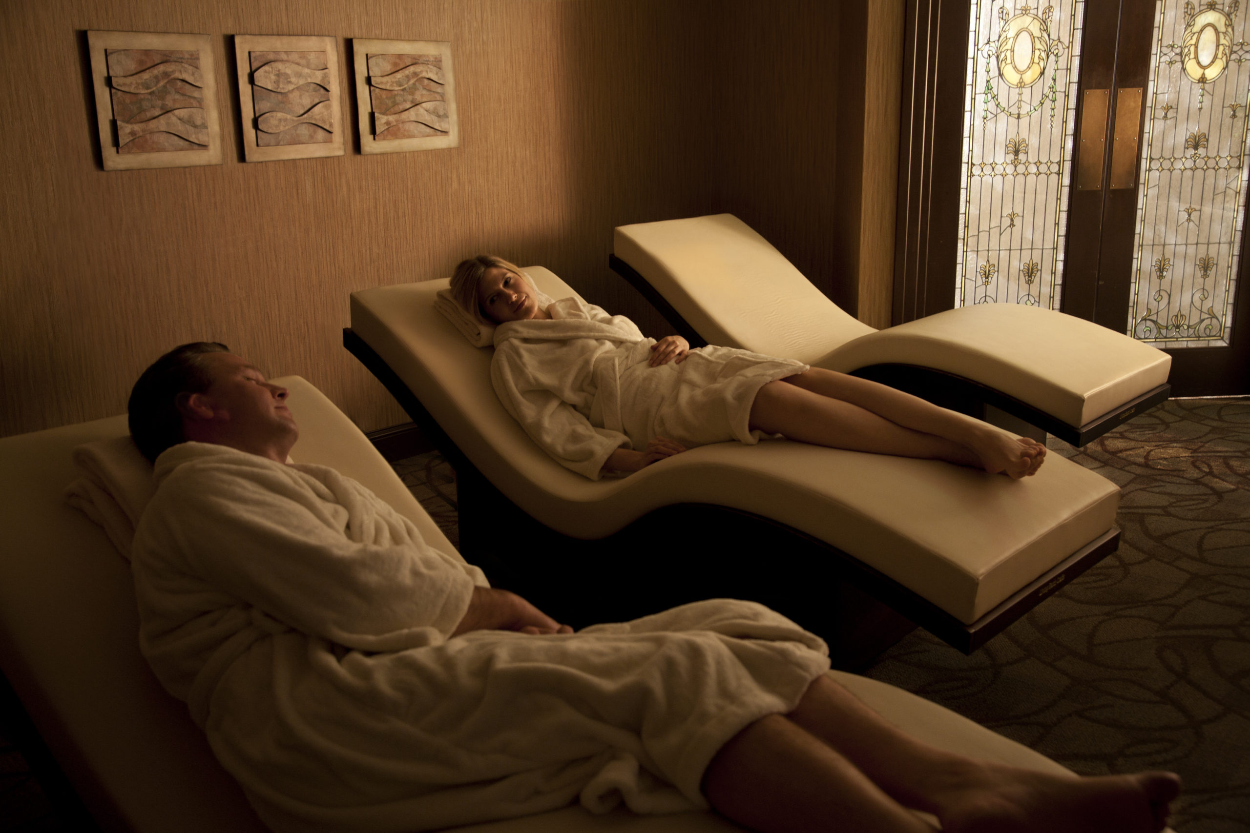 Couple in Spa Relaxation Room